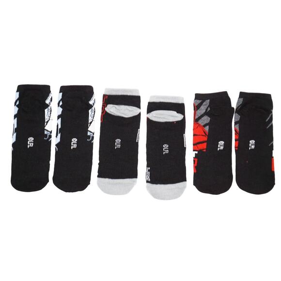 3 Pairs - Vintage Disney Star Wars Adult Shoe 7-12 Low Cut Socks 2016 - Style 3 - Picture 3 of 10